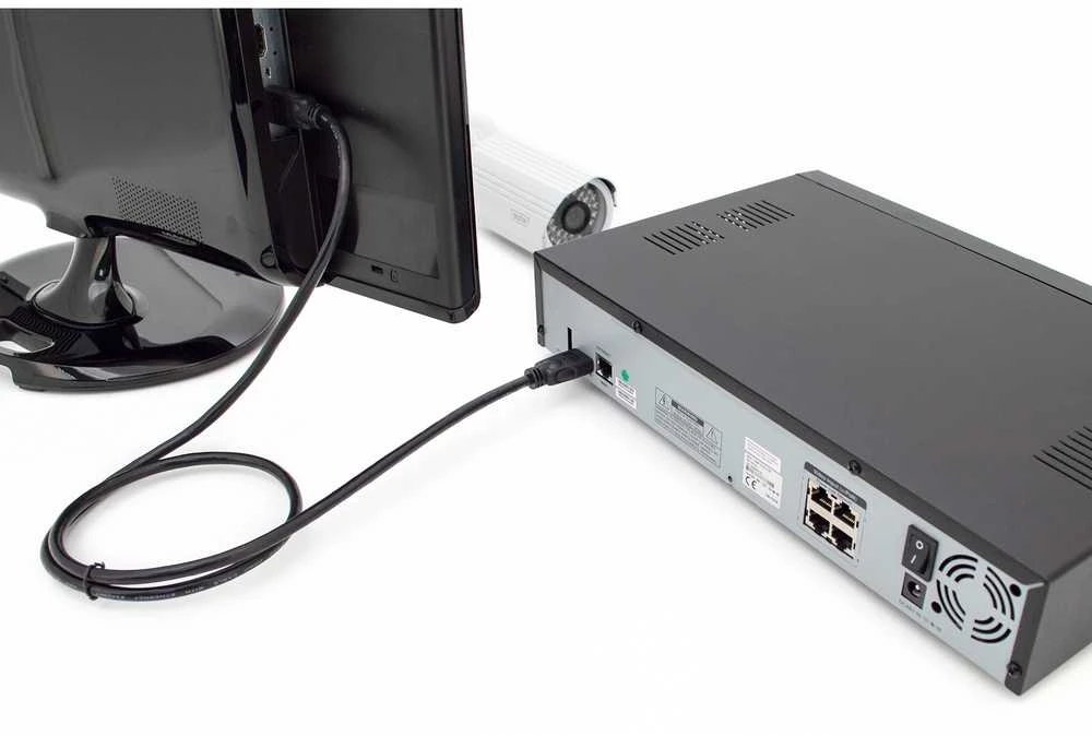 Assmann Electronic DIGITUS HDMI High Speed jungties kabelis tipas A M/M 5.0m su Ethernet Ultra HD 60p auksinis bl