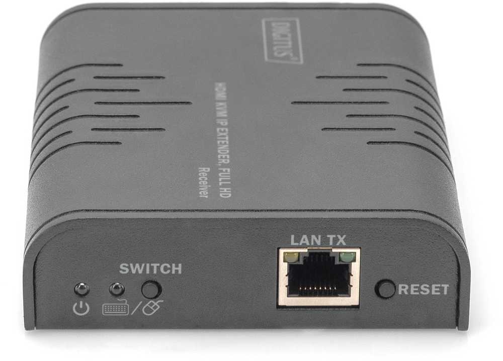 „Switch Digitus DIGITUS HDMI KVM IP“ ilgintuvas, „Full HD“ 1,2 m kabelis