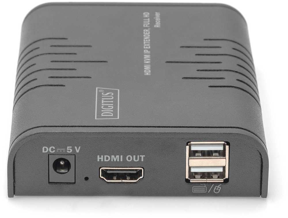 „Switch Digitus DIGITUS HDMI KVM IP“ ilgintuvas, „Full HD“ 1,2 m kabelis