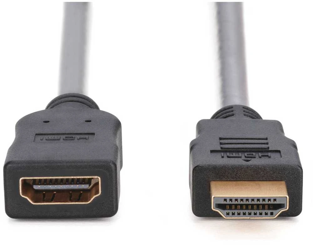 Assmann Electronic Assmann elektroninis DIGITUS HDMI prailginimo kabelis 4K/Ultra HD ir 3D + Ethernet jungtis 5 m