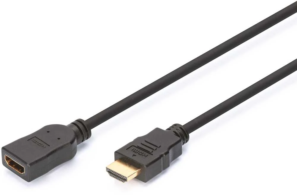 Assmann Electronic ASSMANN HDMI High Speed ilgintuvas A tipas M F 2.0m w Ethernet Ultra HD 24p auksinis bl