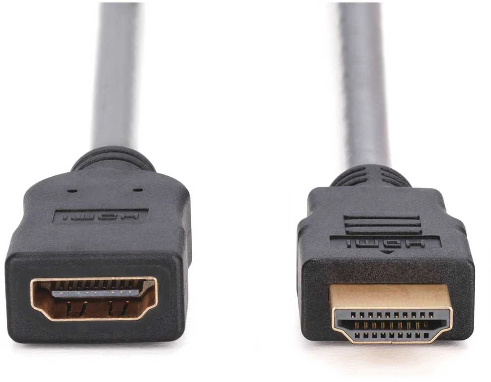 Assmann Electronic ASSMANN HDMI High Speed ilgintuvas A tipas M F 2.0m w Ethernet Ultra HD 24p auksinis bl
