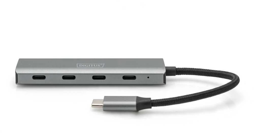 Assmann Electronic DIGITUS USB-C 4 prievadų HUB 4x USB-C 3.1 Gen1 5Gbps