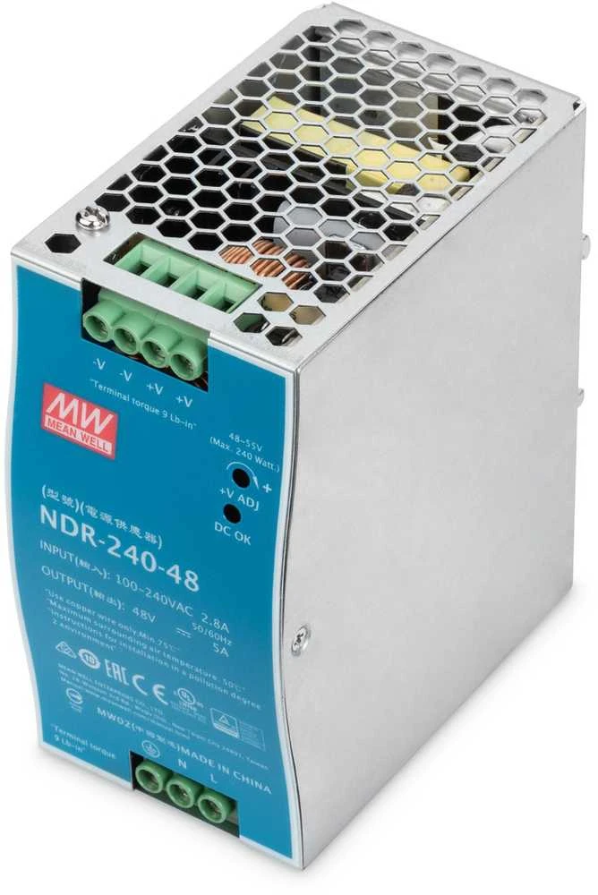 Digitus DN-PWR24048 maitinimo blokas 240 W Žalia, Sidabras