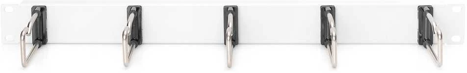 Assmann Electronic DIGITUS DN-97666 1U kabelių valdymo skydelis 5xplieniniai žiedai 40x75mm pilkas RAL 7035