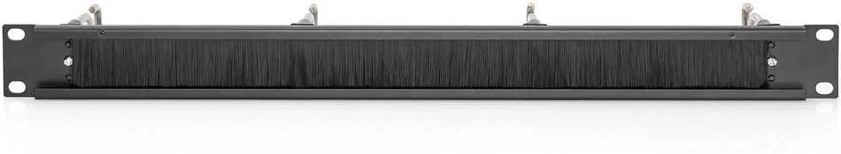 Assmann Electronic DIGITUS DN-97669 1U kabelių valdymo skydelis su šepečiu 4xplieniniai žiedai 40x75mm juodas RAL 9005