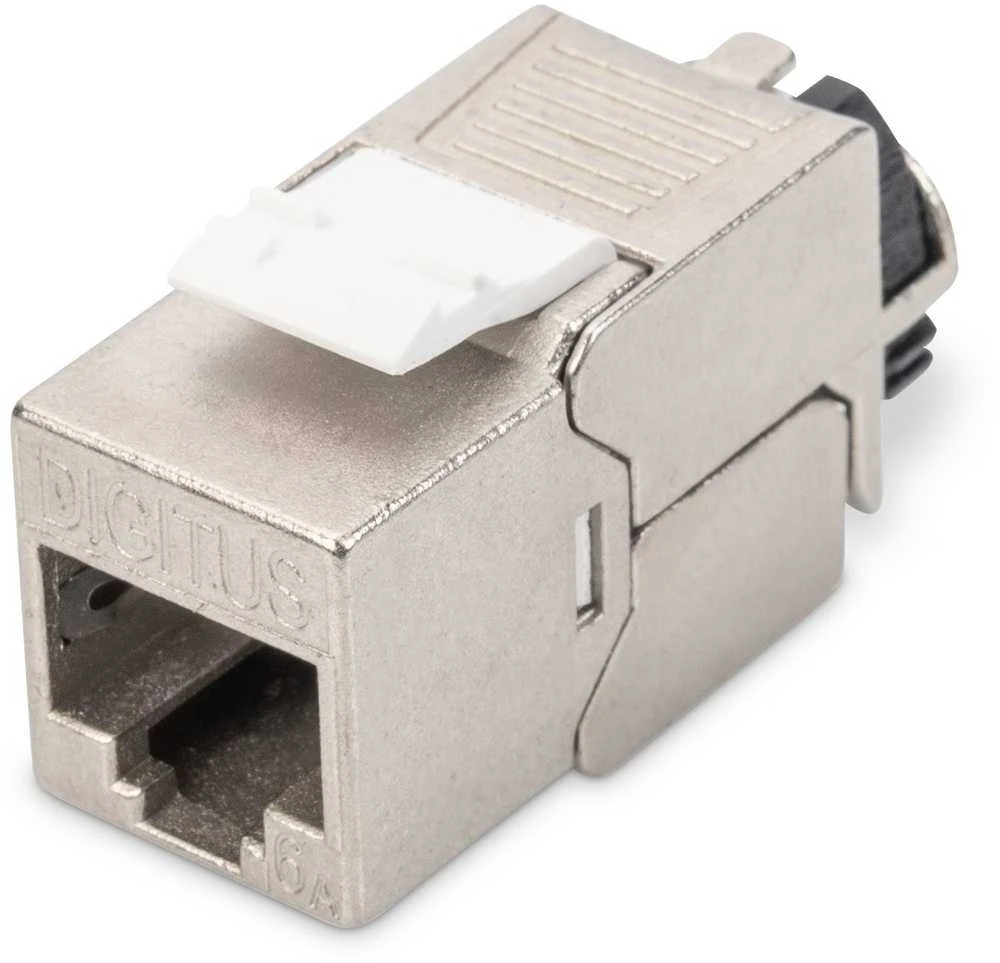 Assmann Electronic DIGITUS CAT 6A Keystone Jack ekranuotas 500 MHz pagal ISO/IEC 60603-7-51,11801 AMD2:2010-04 jungtis be įrankių