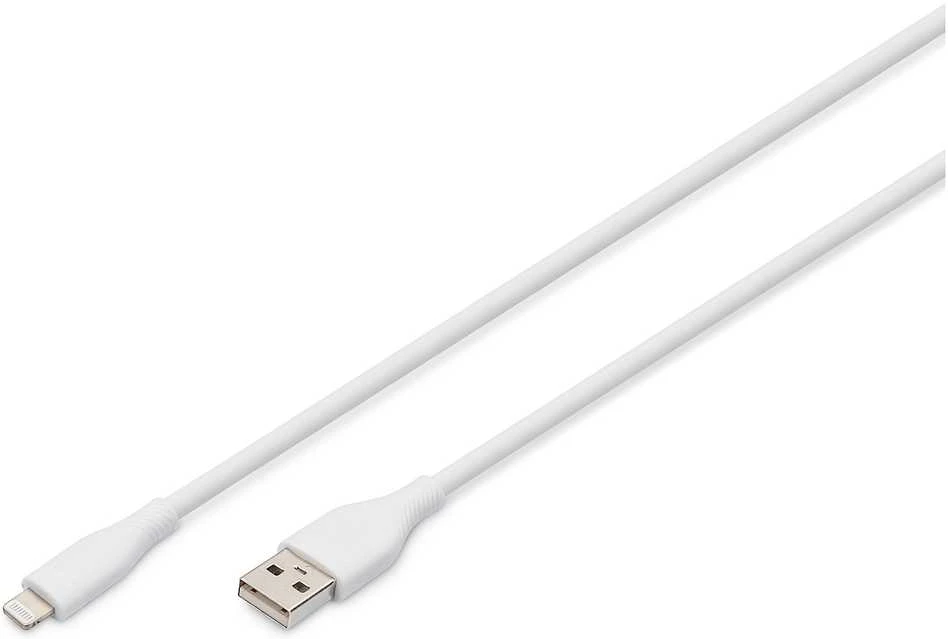 Digitus Kabelis USB DIGIT Lightning - USB-A 0.5 m Baltas (AK-600108-005-W)