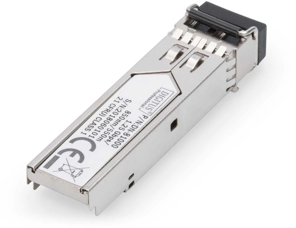 Šakotuvas Assmann Electronic DIGITUS SFP Modul fuer Gigabit Switch multimode Glasfaser Modul LC 850nm Duplex mini GBIC SFP Modul iki 0,55 km