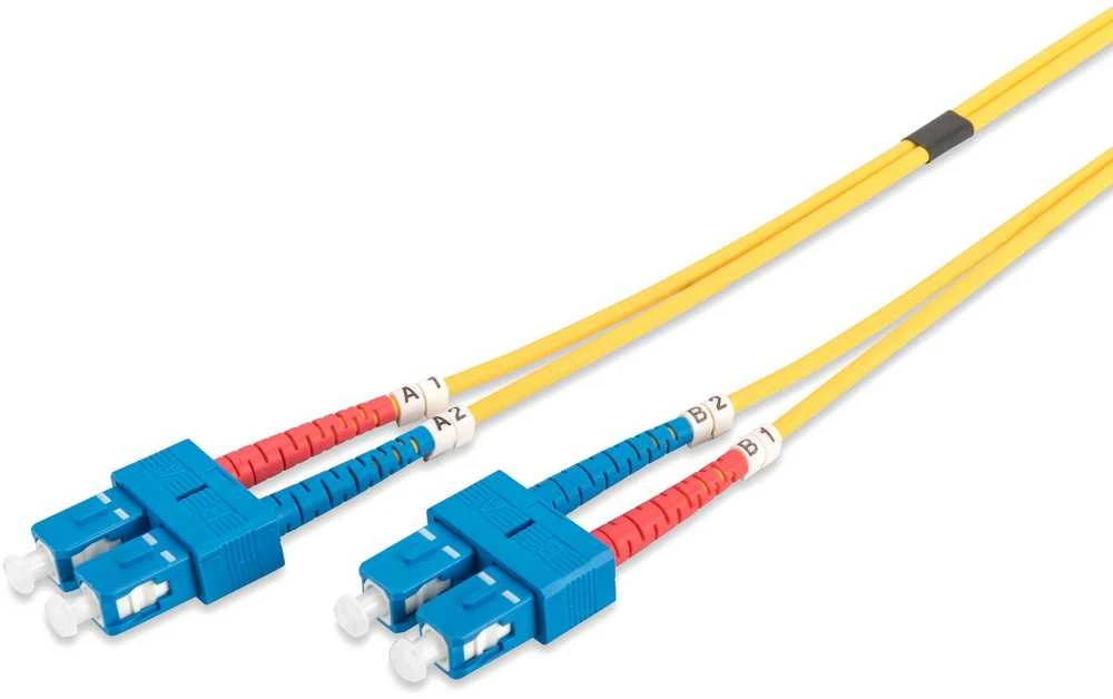 „Digitus Fiber Optic Patchcord SC“ – SC, vieno režimo, 9 / 125, OS1, 10 m (DK-2922-10)