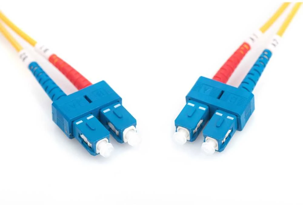 Assmann Electronic DIGITUS LWL patchable SC/SC 09/125um 2m singlemode Duplex be halogenų su geltonu protokolu