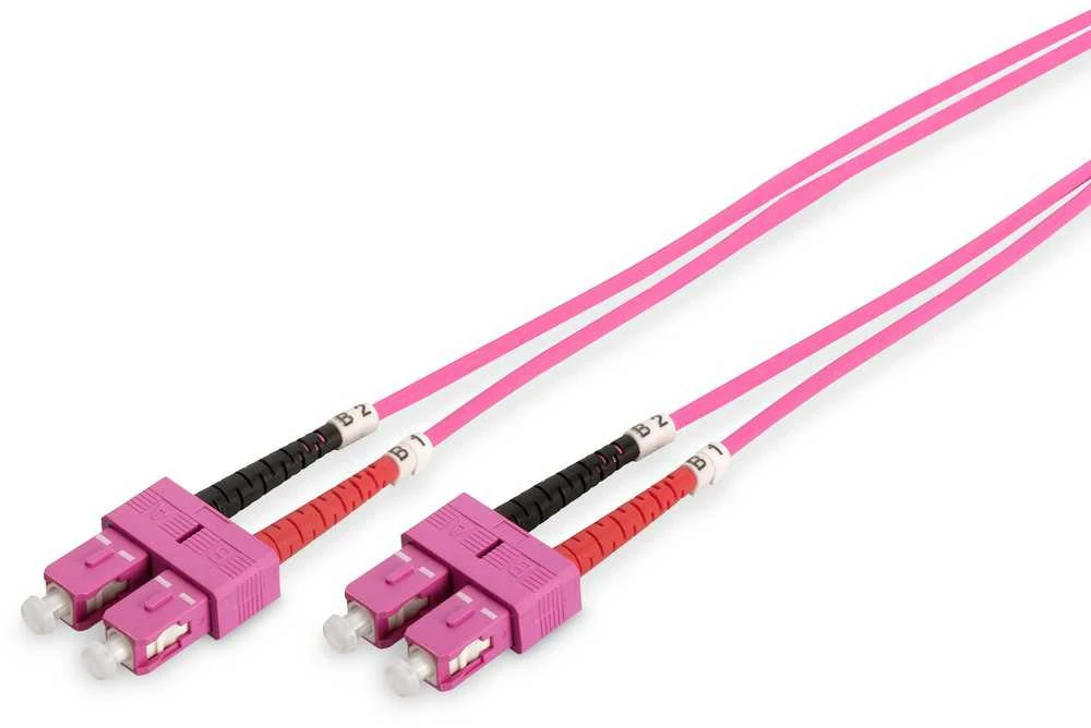 DIGITUS LWL Patchkabel SC -> SC 3.00m Multimode Duplex OM4