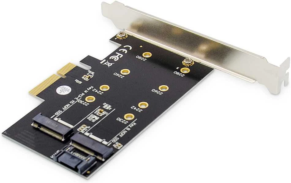 Digitus Skaitmenas | M.2 NGFF / NVMe SSD PCI Express 3.0 (x4) papildoma kortelė | DS-33170