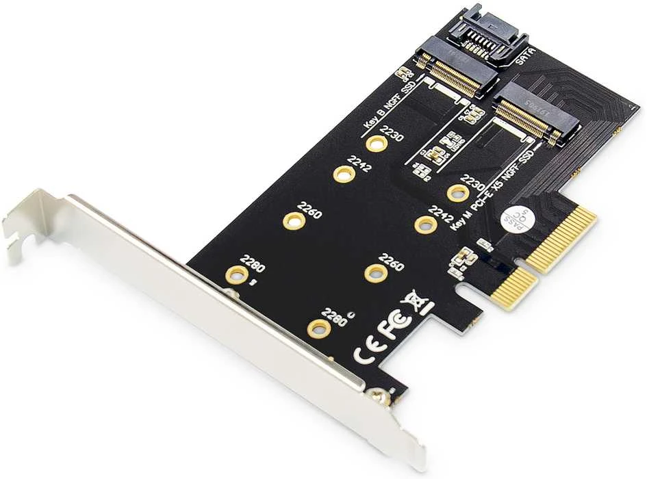 Digitus Skaitmenas | M.2 NGFF / NVMe SSD PCI Express 3.0 (x4) papildoma kortelė | DS-33170
