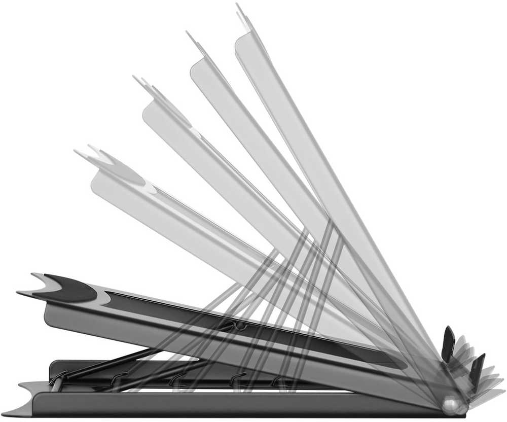 DIGITUS DA-90368 Foldable Steel Nešiojamas kompiuteris/Planšetė from 10 to 15 Stand adjustable juodas