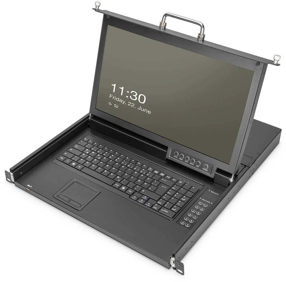 Konsolė KVM Digitus KVM 17'' TFT konsola GE klaviatūra