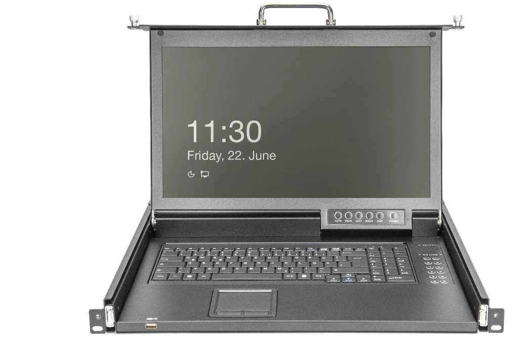 Konsolė KVM Digitus KVM 17'' TFT konsola GE klaviatūra