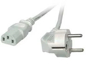 Assmann Electronic ASSMANN maitinimo laidas CEE 7/7 Typ-F 90° kampu - C13 M/F 2,5m H05VV-F3G1.0qmm bl