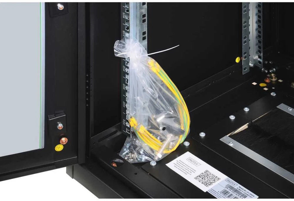 DIGITUS Netzwerkschrank Unique 22HE 1164x600x600mm juodas (Speditionsversand)