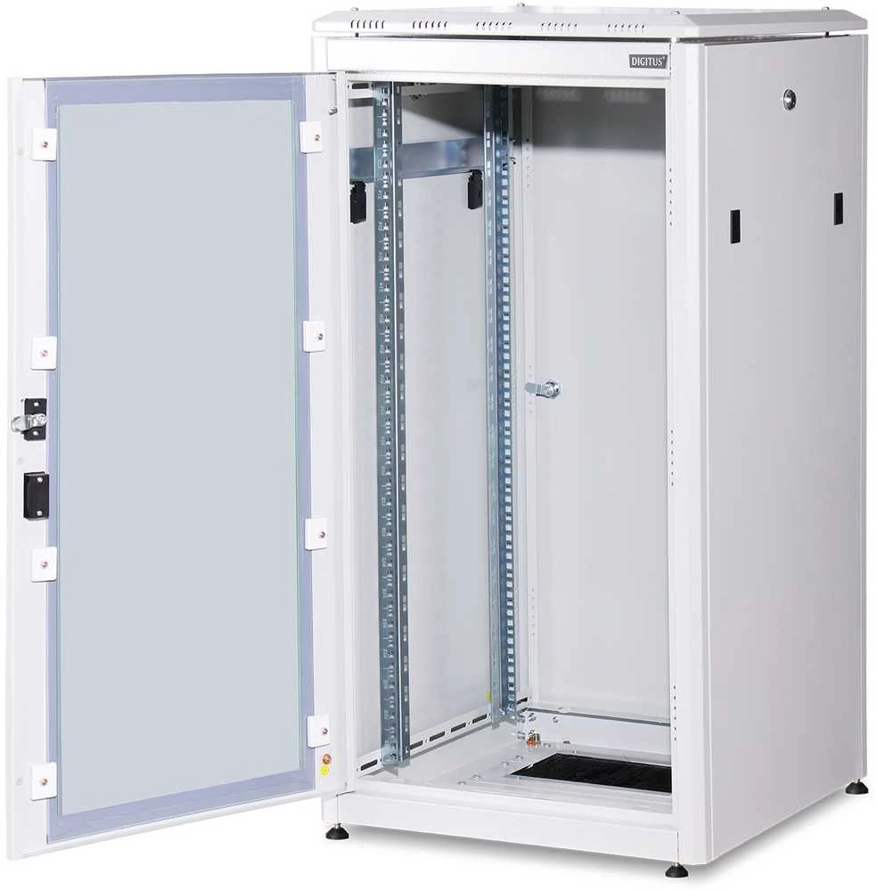 DIGITUS Netzwerkschrank Unique 22HE 1164x600x600mm grau (Speditionsversand)