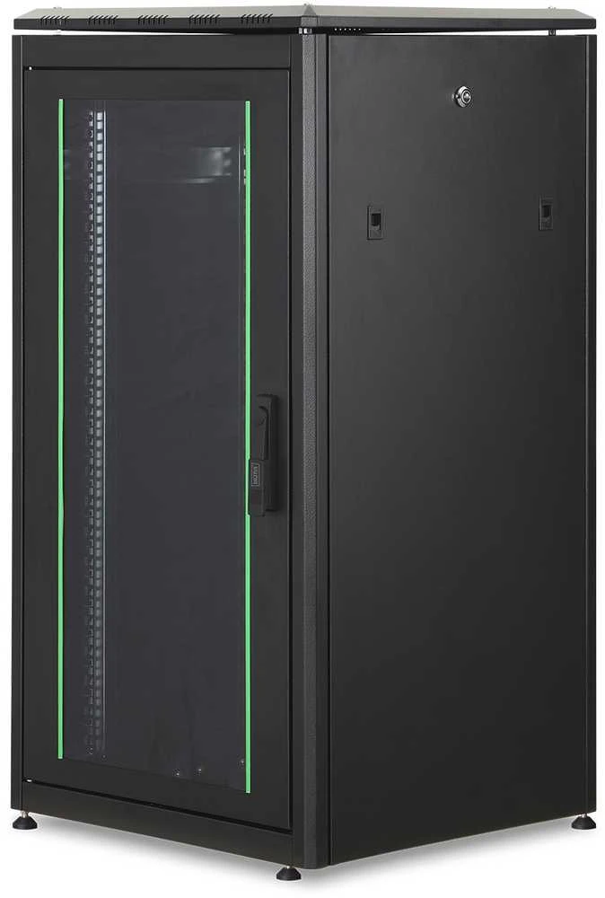 DIGITUS Netzwerkschrank Unique 22HE 1164x600x600mm juodas (Speditionsversand)