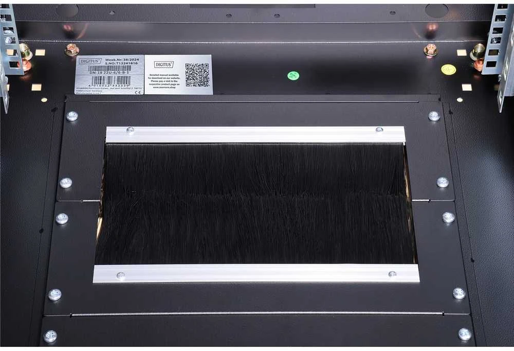DIGITUS Netzwerkschrank Unique 22HE 1164x600x800mm juodas (Speditionsversand)