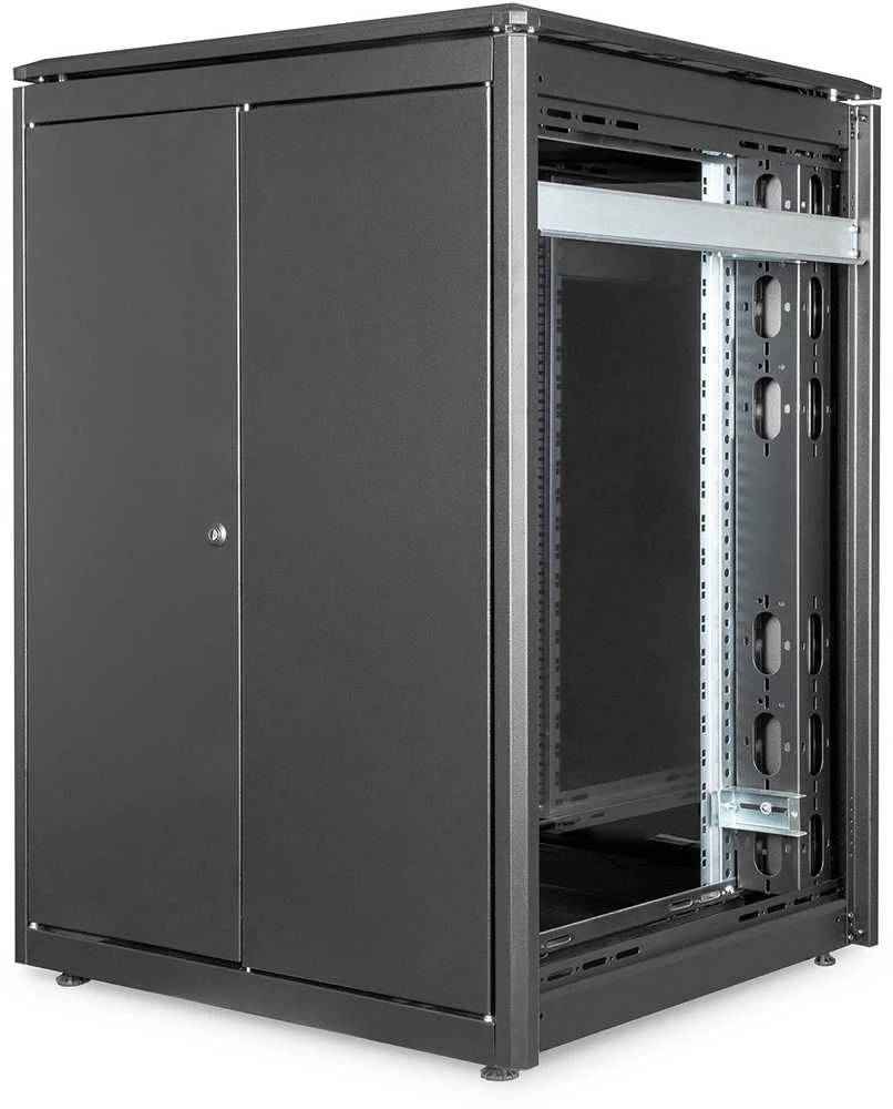 DIGITUS Netzwerkschrank Unique 22HE 1164x800x800mm juodas (Speditionsversand)