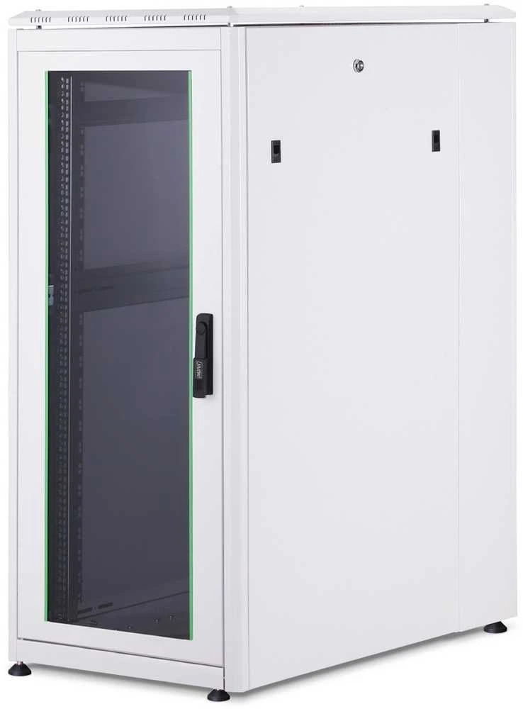 DIGITUS Netzwerkschrank Unique 26HE 1342x600x1000mm grau (Speditionsversand)