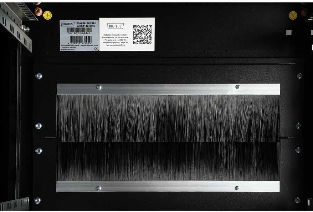 DIGITUS Netzwerkschrank Unique 32HE 1609x600x600mm juodas (Speditionsversand)