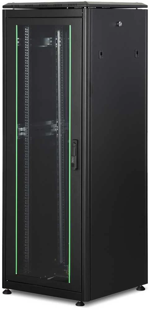 DIGITUS Netzwerkschrank Unique 32HE 1609x600x600mm juodas (Speditionsversand)
