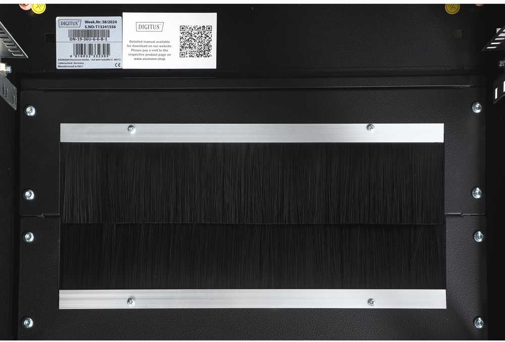 DIGITUS Netzwerkschrank Unique 36HE 1787x600x600mm juodas (Speditionsversand)