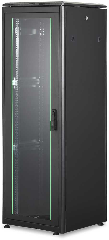 DIGITUS Netzwerkschrank Unique 36HE 1787x600x600mm juodas (Speditionsversand)