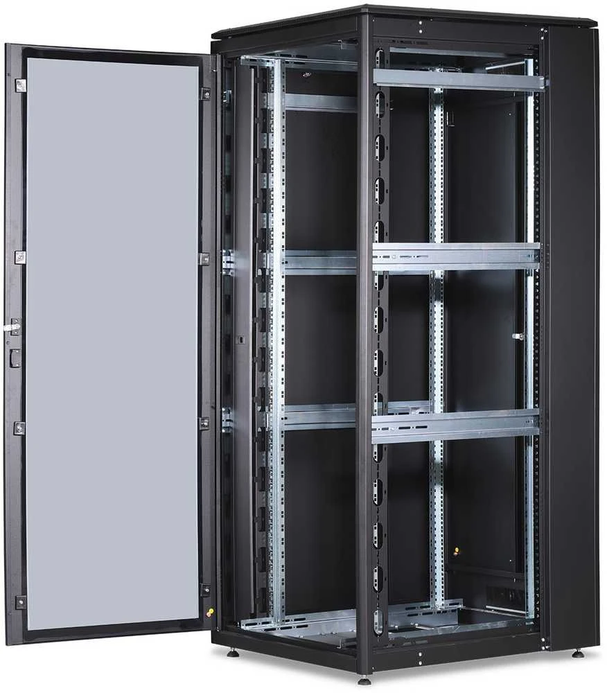 DIGITUS Netzwerkschrank Unique 42HE 2053x800x1000mm juodas (Speditionsversand)