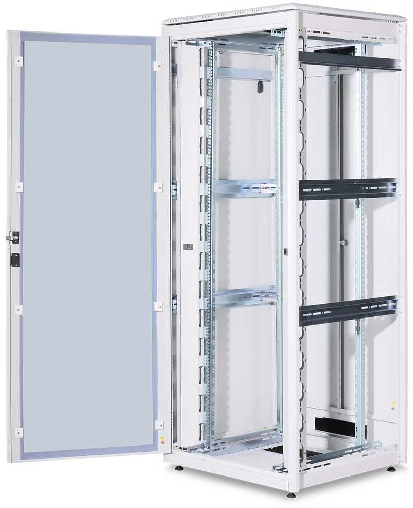 Assmann Electronic DIGITUS Tinklo spinta 19inch 42U pilkas 8/8 H2053mmxB800mmxT800mm su stiklinėmis durelėmis įsk. 28xSreew-Set iki 600KG