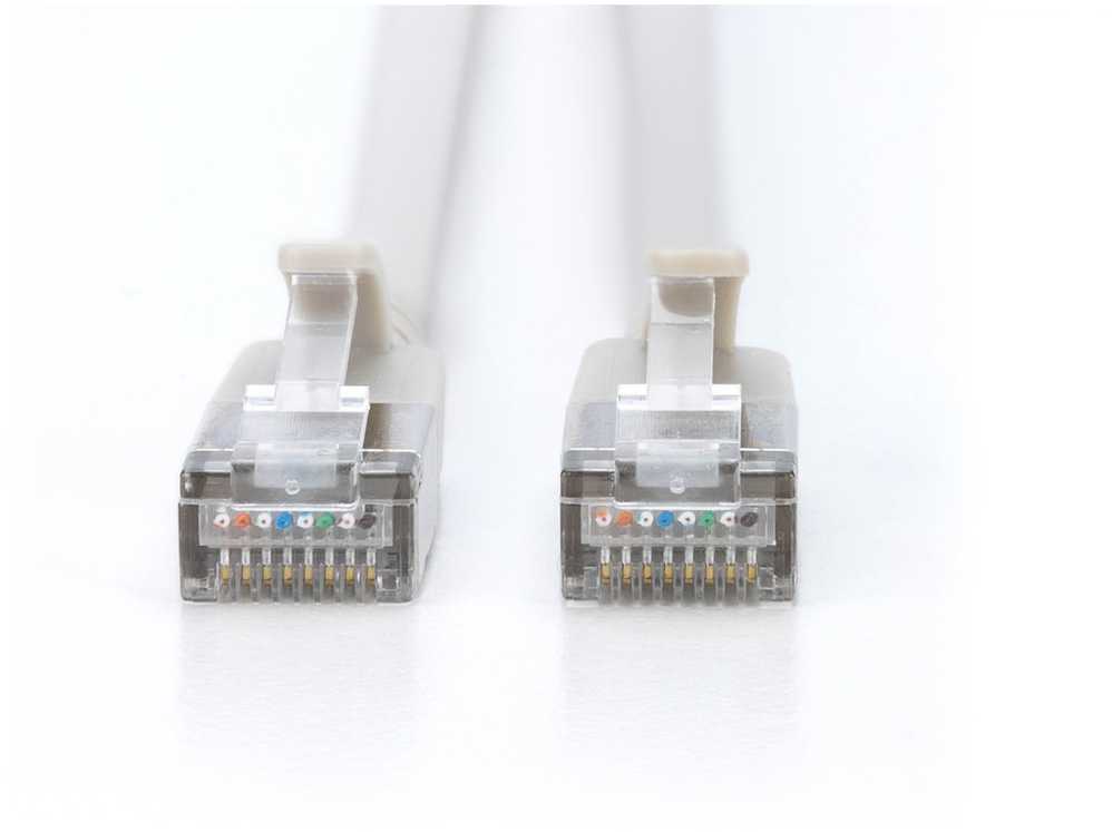 Digitus CAT 6A klasa Ea, F/FTP, skrętka patch, Cu, LSZH, AWG 32/7, ilgis: 2 m, pilka