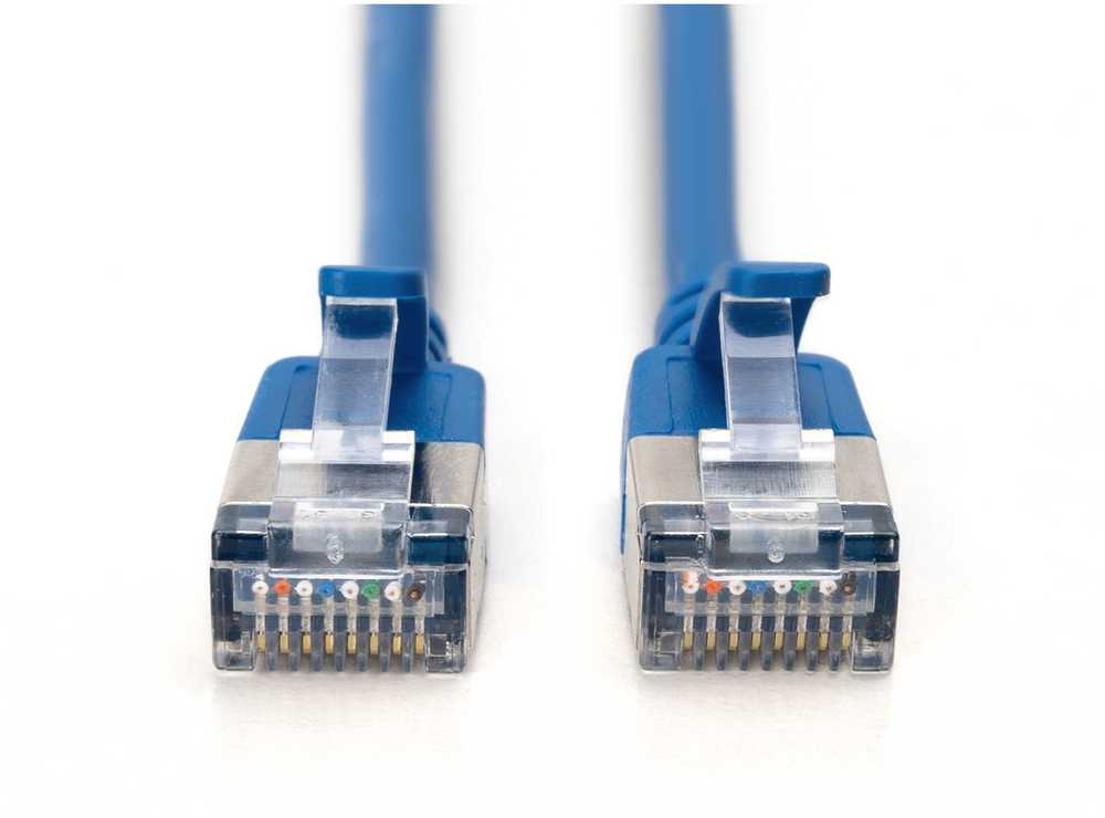 Eigenbrand DIGITUS CAT 6A F-FTP SlimPatchk.,CU,LSZH AWG 32/7 5m Mėlyna