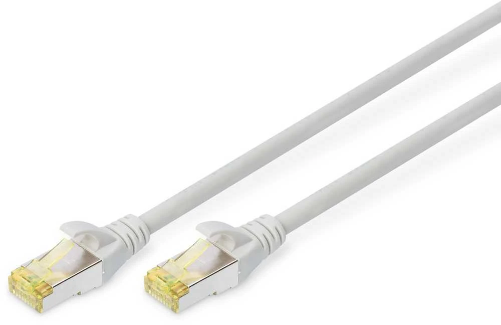 Digitus CAT 6A S/FTP | Komutacinis laidas | Ilgis 15 m | Pilkas