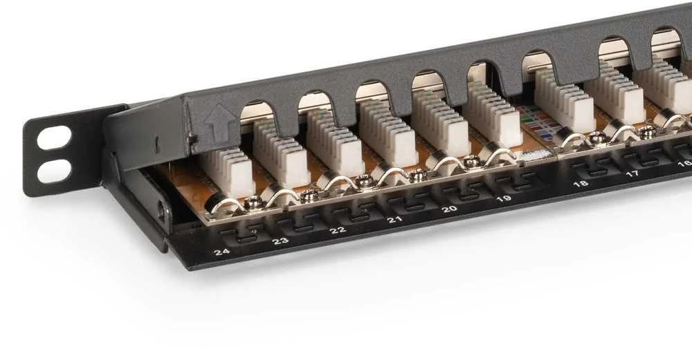 Digitus DN-91624S-SL-SH komutacinė panelė 0.5U