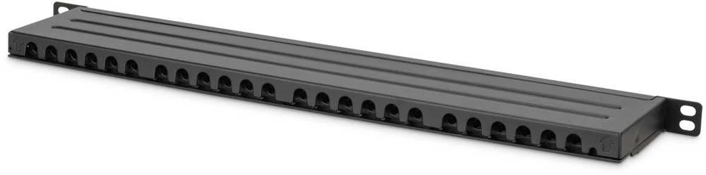 DIGITUS Patchpanel 0,5HE 24-Port Cat6a geschirmt juodas