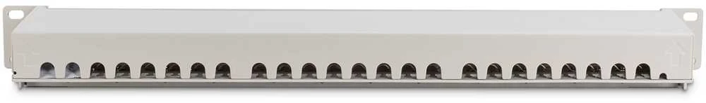 Assmann Electronic DIGITUS Patch Panel 19inch 24Port Cat6 ekranuotas pilkas RAL7035 kabelio montavimas apie LSA