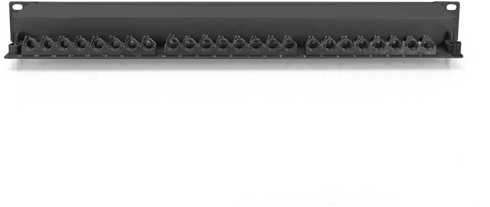 Digitus CAT 6A | Patch Panel | RJ45, 8P8C | Tinka montuoti 483 mm (19 colių) spintelėje; Perdavimo savybės: 6A kategorija, EA klasė; Taikymo sritis: iki 500 MHz, 10 GBase-T; Dydis: 482,6 x 44 x 109 mm | RJ45 ekranas (alavuota bronza)