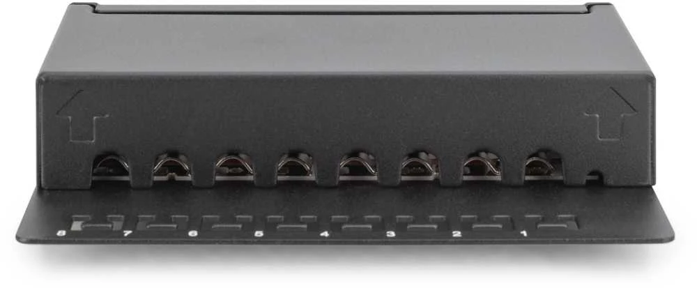 DIGITUS Patchpanel 1HE 8-Port Cat6 geschirmt juodas