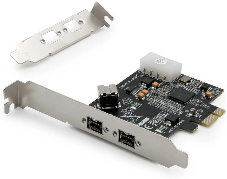 Assmann Electronic Assmann elektroninis DIGITUS valdiklis PCI-E DS-30203-2 Firewire 800/800 2x IEEE1394b +1x IEEE1394b, 5 LGW