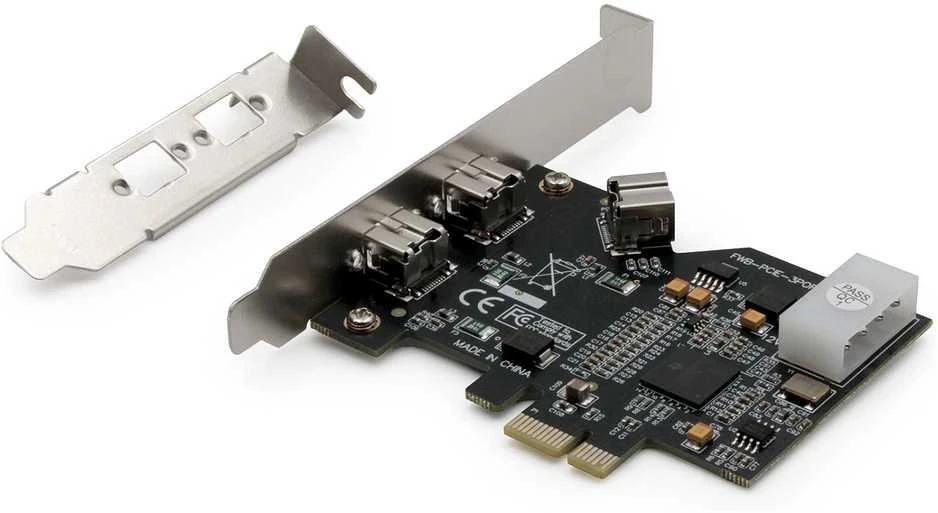 Assmann Electronic Assmann elektroninis DIGITUS valdiklis PCI-E DS-30203-2 Firewire 800/800 2x IEEE1394b +1x IEEE1394b, 5 LGW
