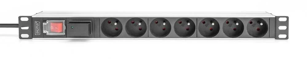 DIGITUS PDU 1U 7xCEE7/5 FR-Ausgnge 230V/16A juodas