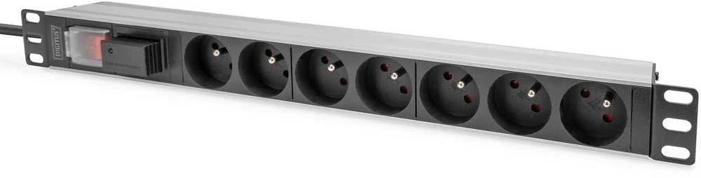 DIGITUS PDU 1U 7xCEE7/5 FR-Ausgnge 230V/16A juodas