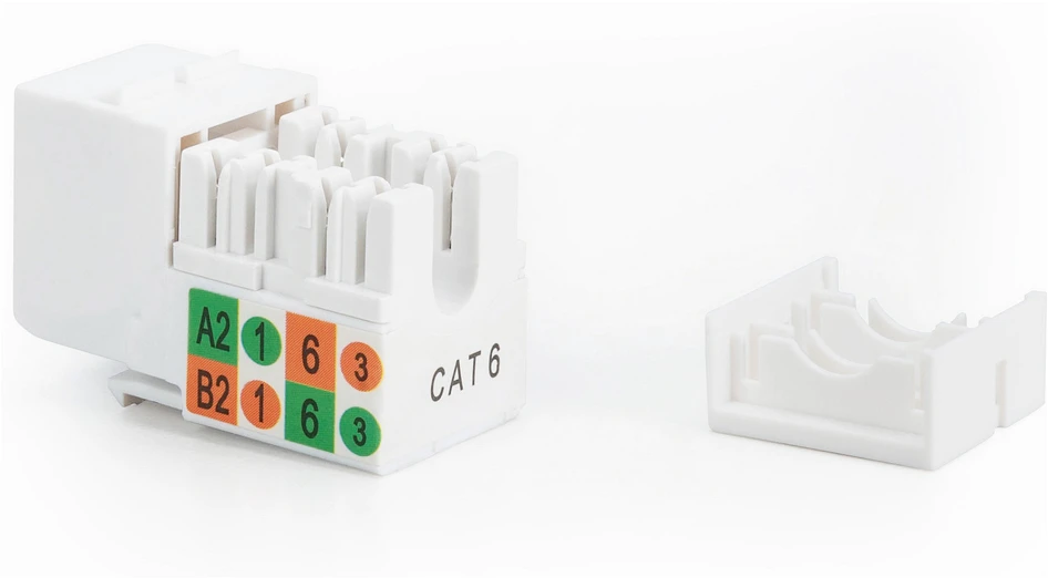 Assmann Electronic DIGITUS CAT 5e Keystone Jack neekranuotas RJ45 iki LSA spalvos juodas