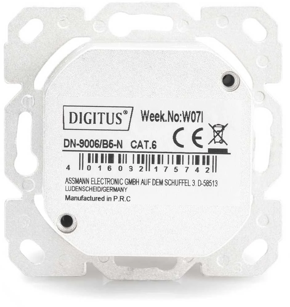 Digitus Lizdas CAT 6 2xRJ45 (DN-9006/B5-N)