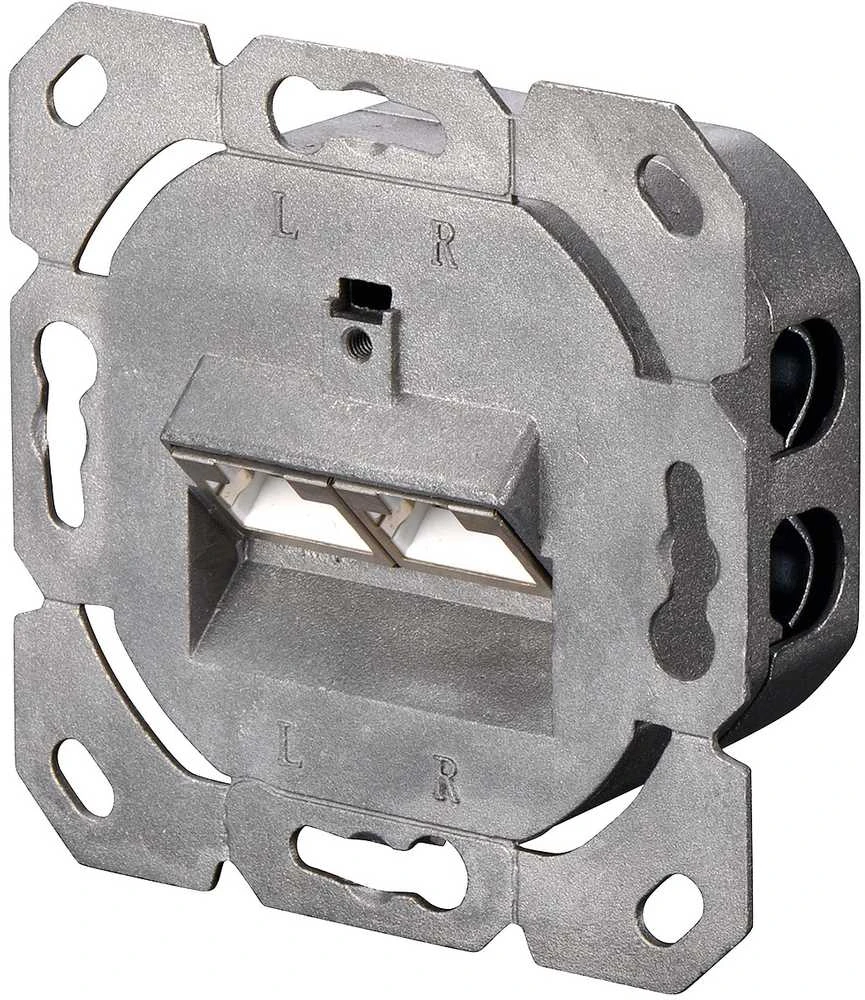 Assmann Electronic DIGITUS CAT 5e sieninis lizdas ekranuotas 2x RJ45 8P8C LSA spalvos grynas baltas paviršinis montavimas