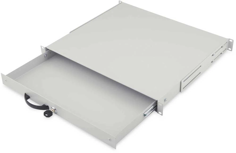 DIGITUS Schublade 1HE 483mm grau abschliebar